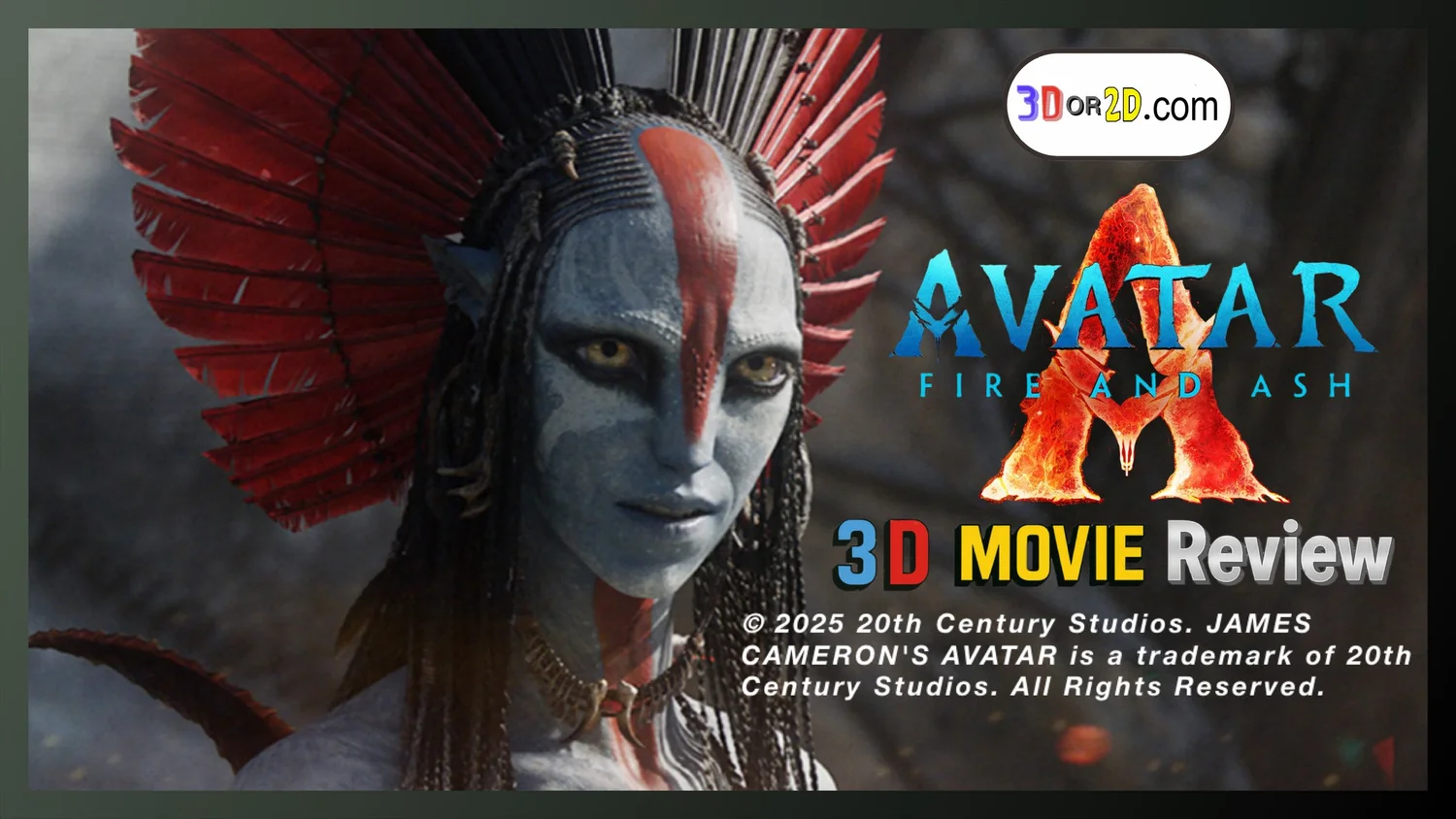 Avatar 3 Fire and Ash 3-D Movie Review