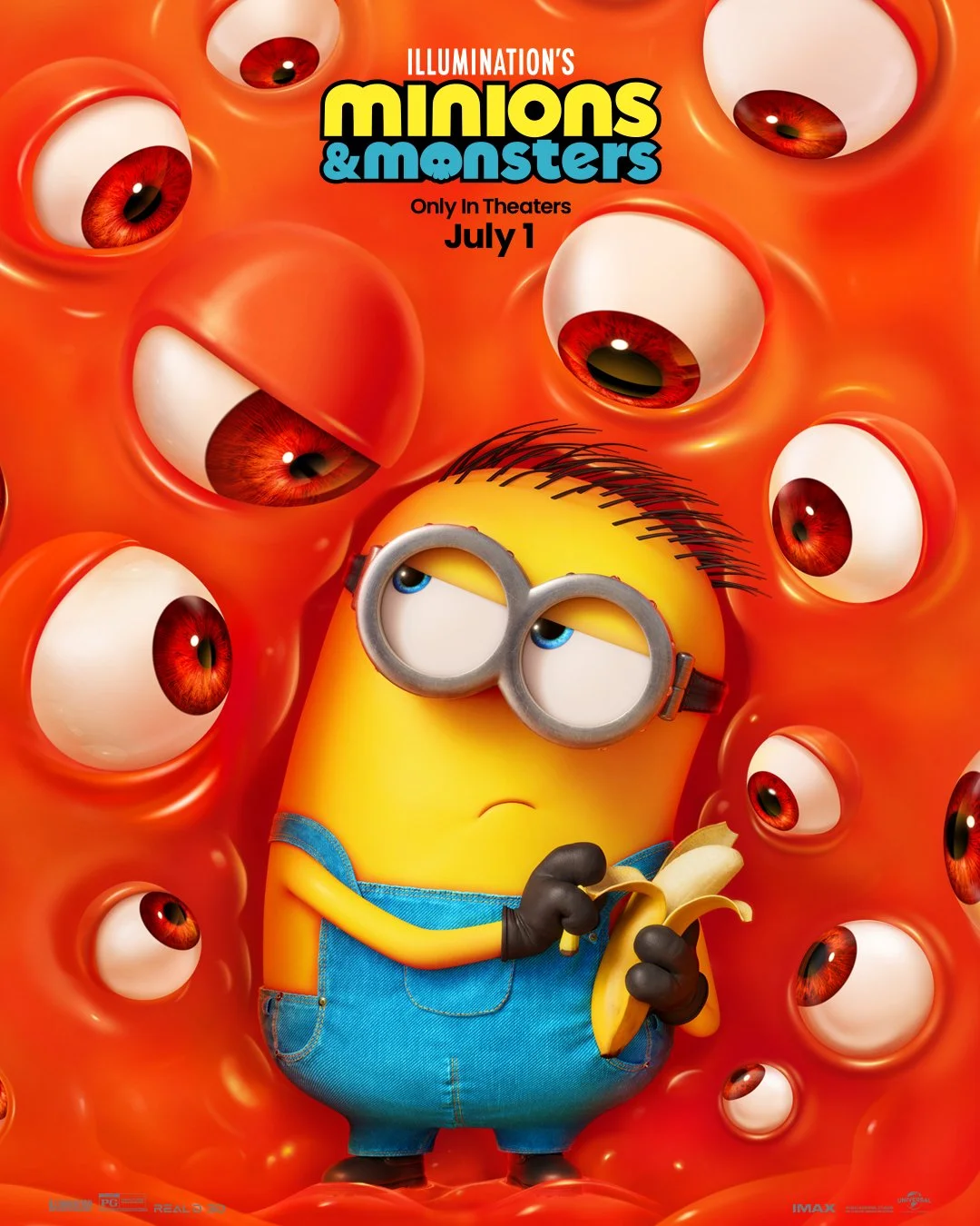 minions and monsters 3-d movie poster
