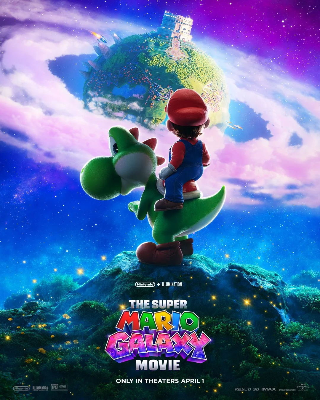 Super Mario galaxy 3d movie poster review