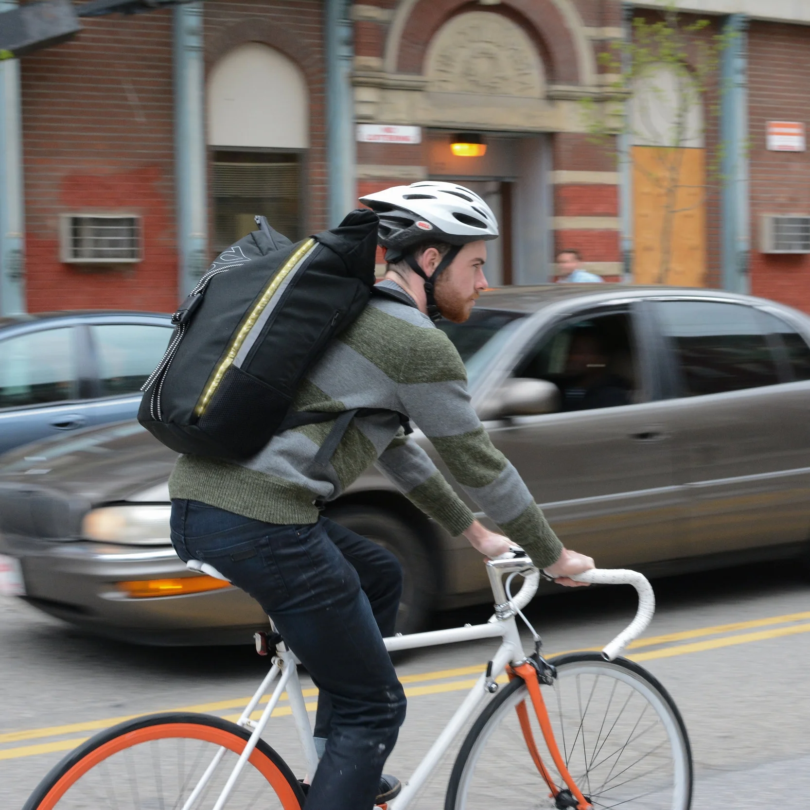 Completed backpack that is fully functional.&nbsp;I use it everyday on my bike rides!