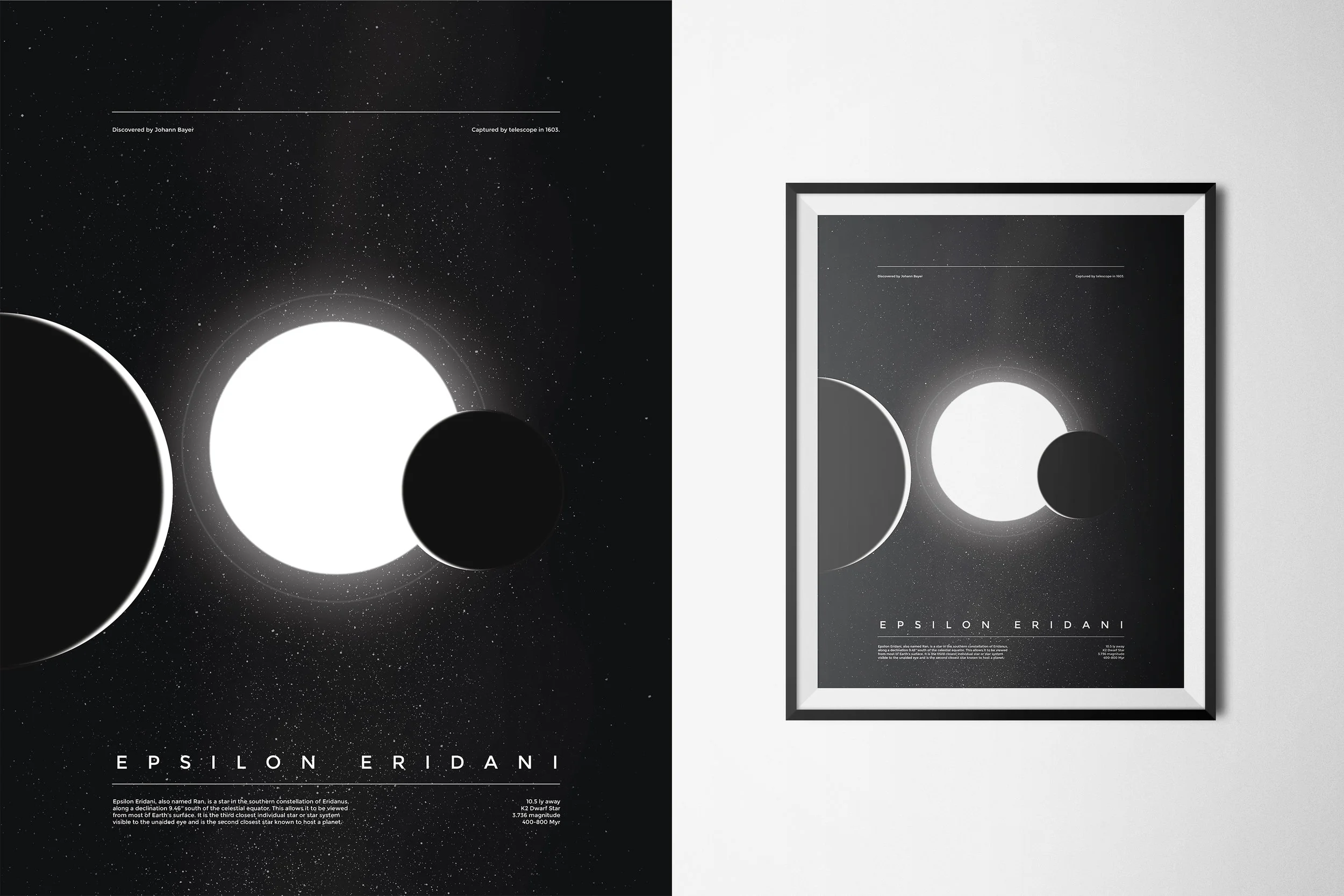 EPSILON ERIDANIAlso named Ran, this star is in the southern constellation of Eridanus, along a declination 9.46° south of the celestial equator. This allows it to be viewed from most of Earth's surface. It is the third closest individual star or sta…