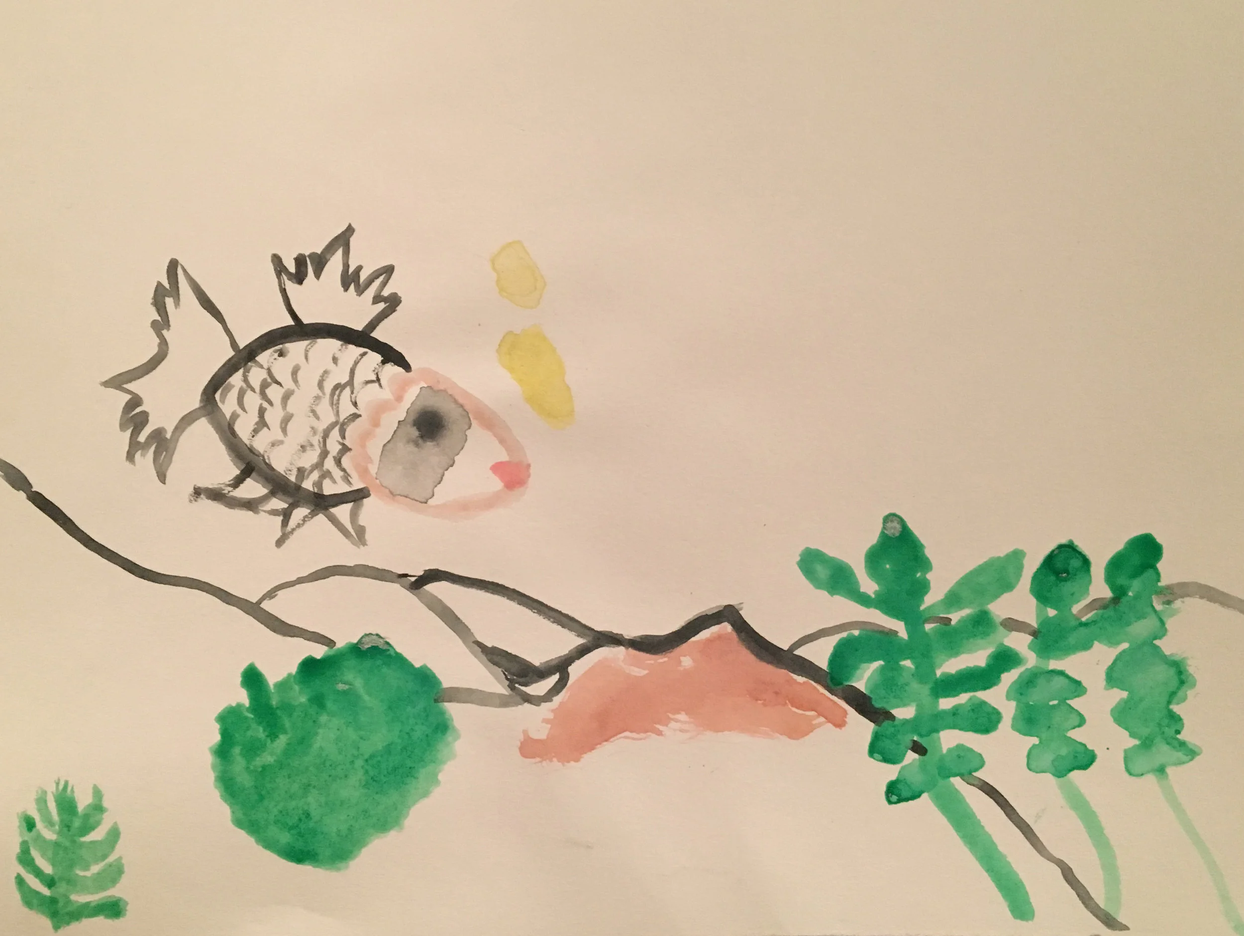 My Dad's First Painting at Age 89