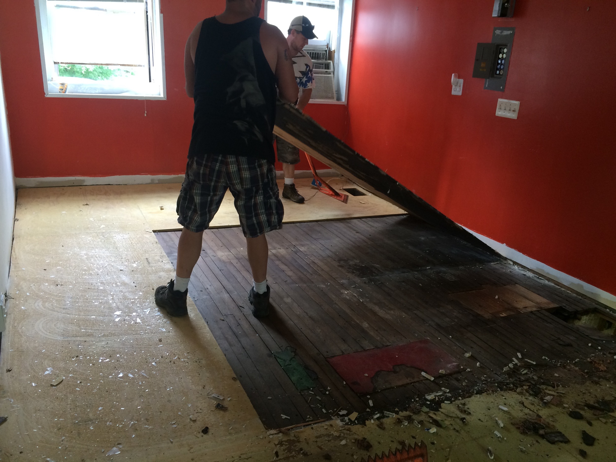 Under the carpet, under the tiles, under the plywood