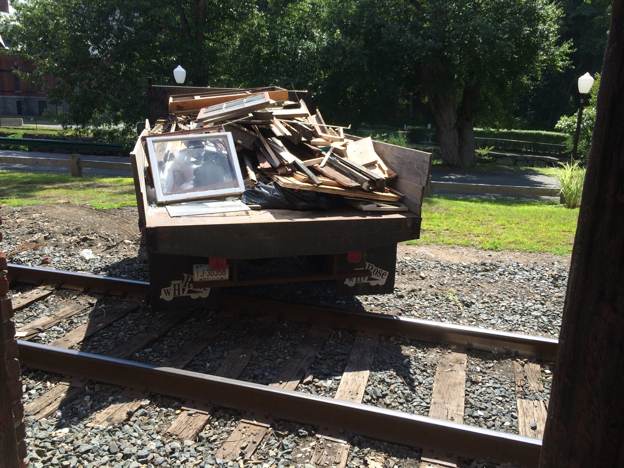 Hauling out the last big load of crap