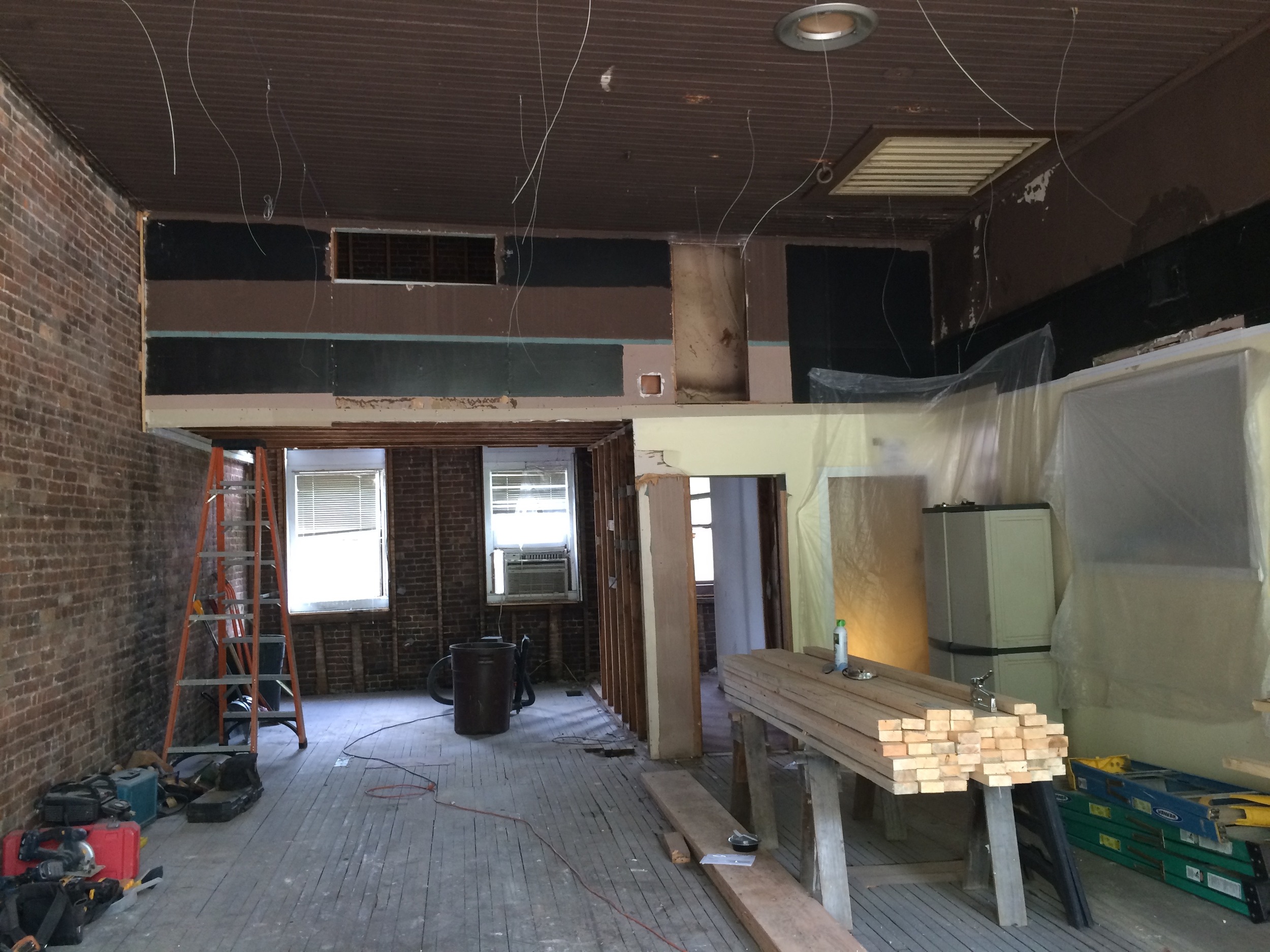 Passerby, "You should open that up, like a New York City loft." I had about 18 hours to visualize and decide how to lay that out. 
