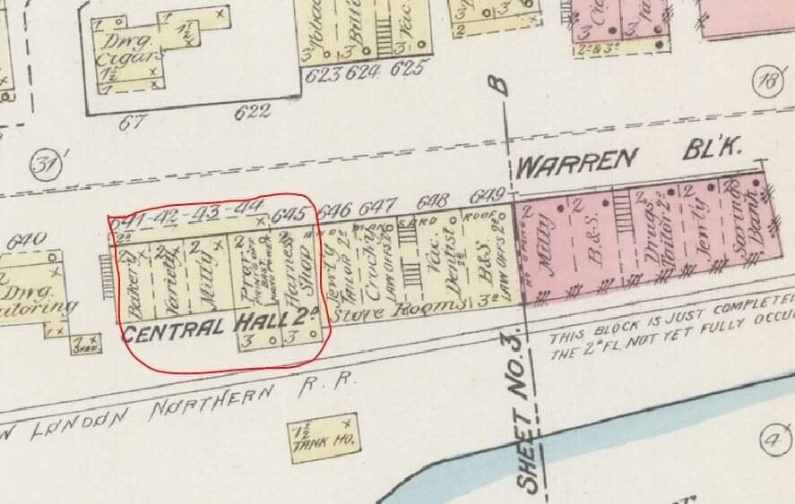 1884 Sanborn Fire Insurance Map 