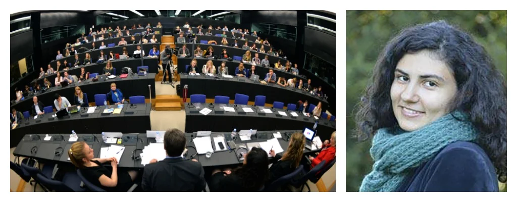 An annual European Youth Media Day event ( left ). Raluca Besliu ( right )