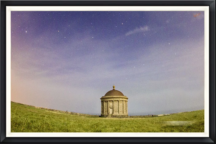 Look Up Mussenden Temple - round the glens - landscape -framed.jpg