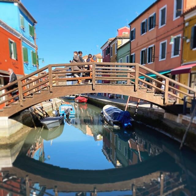 Crossing Reflection #iphonography #travel #burano #venezia