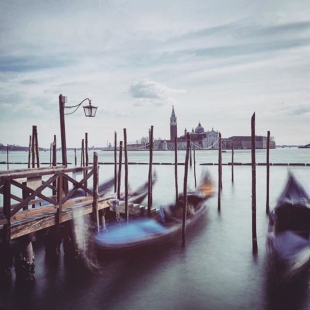 Sitting, Waiting #traveltuesday 
#iphonography #venice #gondolas #escape #italy #travelphotography #travelgram #classic #iphoto #iphoneonly #shotoniphone #longexposureoftheday #iconic #sangeorgio #retro #travel #venizia #venezia🇮🇹 #veneziagram