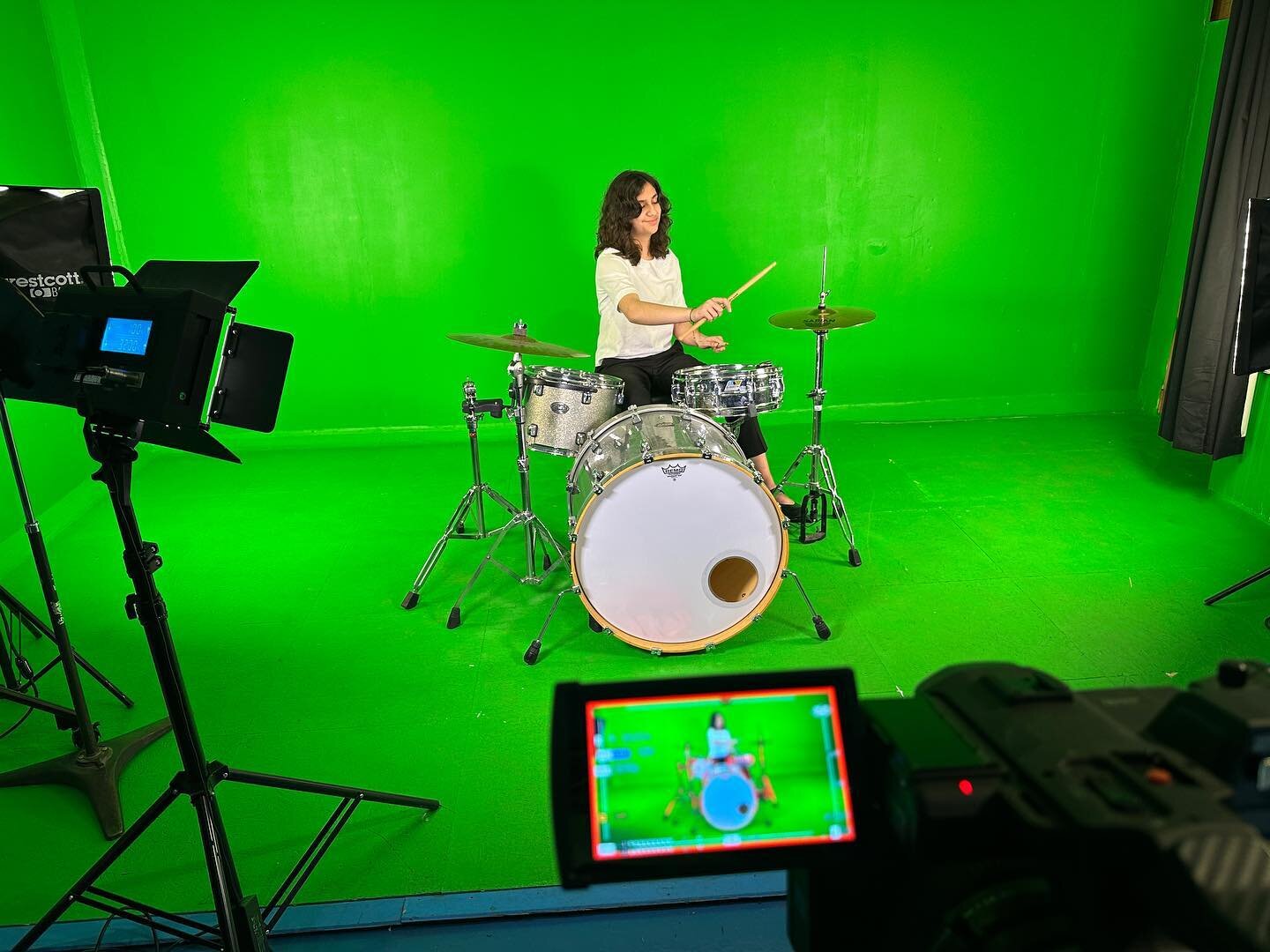 Drumming on the green screen. #drums #drumming #drumset #greenscreen #filming