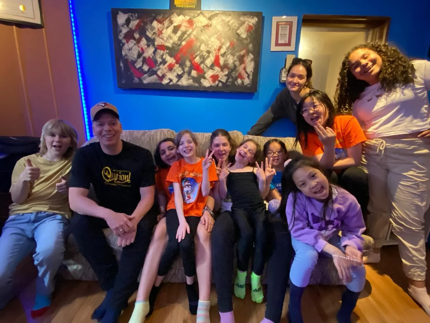 @ovation_arts at the studio recording backup vocals for @marky_monday new songs! #singers #vocalists #kids #recordingstudio #pezmosis