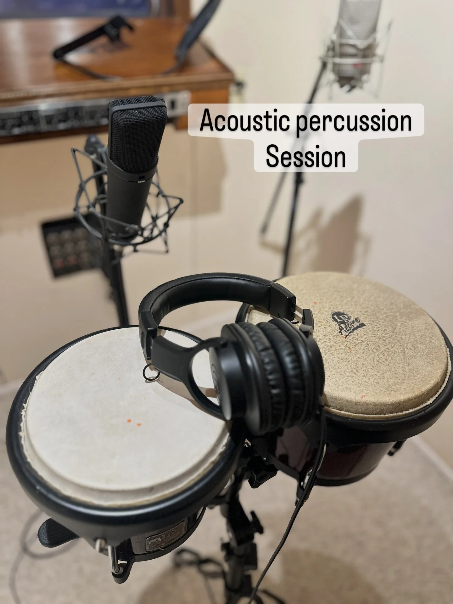Acoustic percussion session. #pezmosis #percussions #percussionrecording #percussion_instruments #vocalbooth #acousticguitar