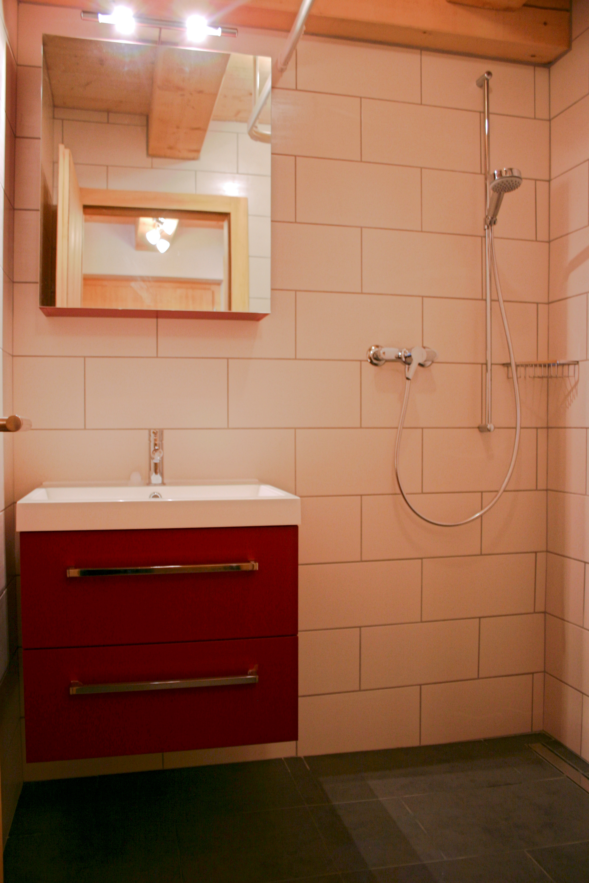 Salle de bain B: WC et douche