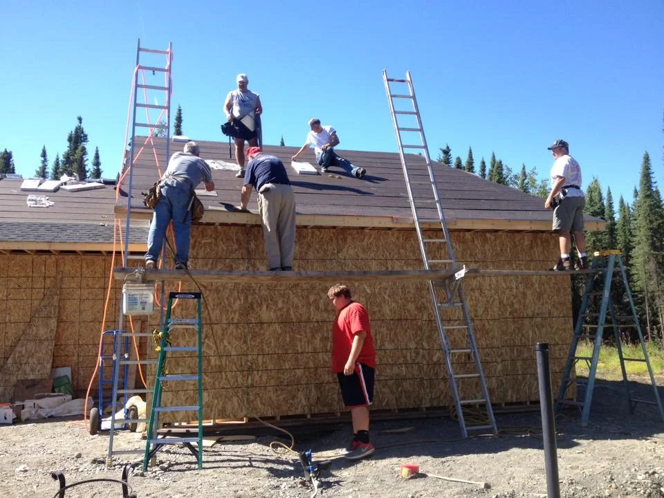 Often, our mission teams to Funny River Bible Church in Alaska share the love of Christ with people in the community by helping on construction projects.