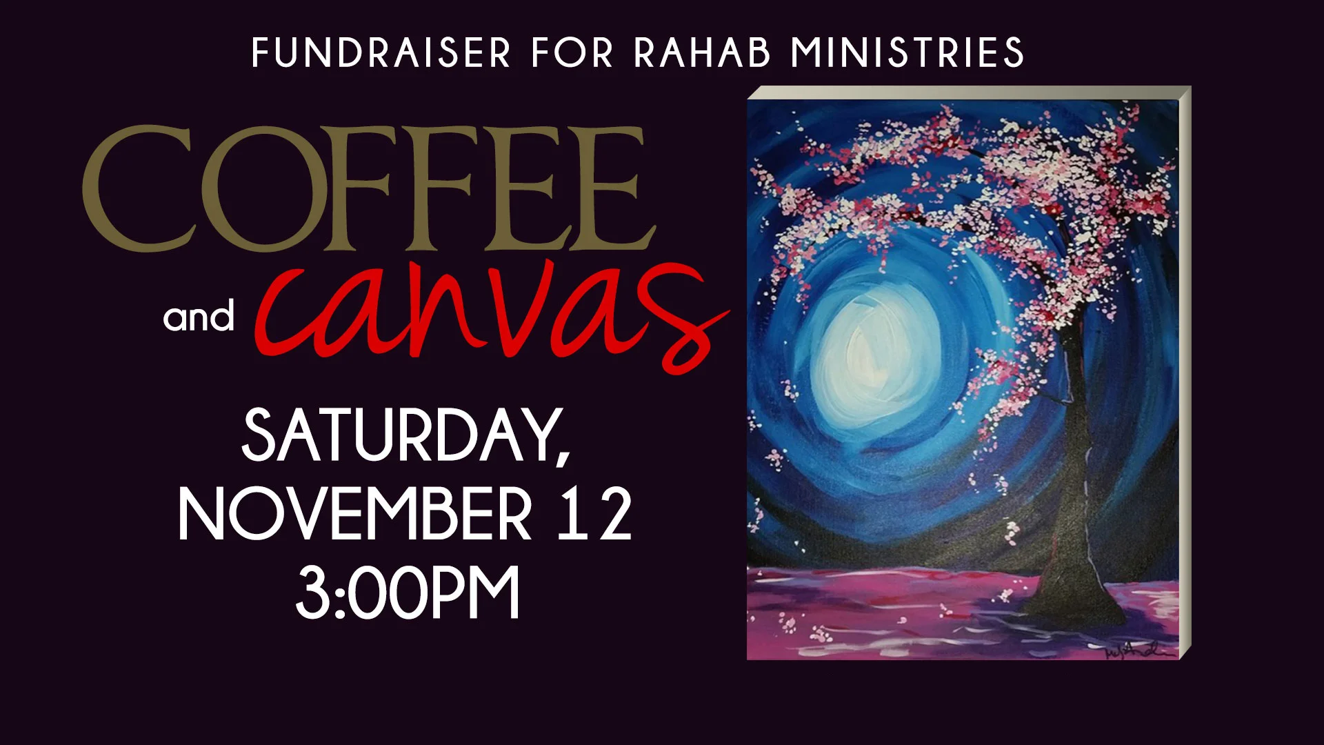 Cost is $40 per person, 18 and older please. All proceeds will be given to Rahab Ministries to help victims of human trafficking. Registration is required - payment reserves your spot.
