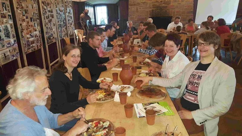 Good food plus time to build connections.