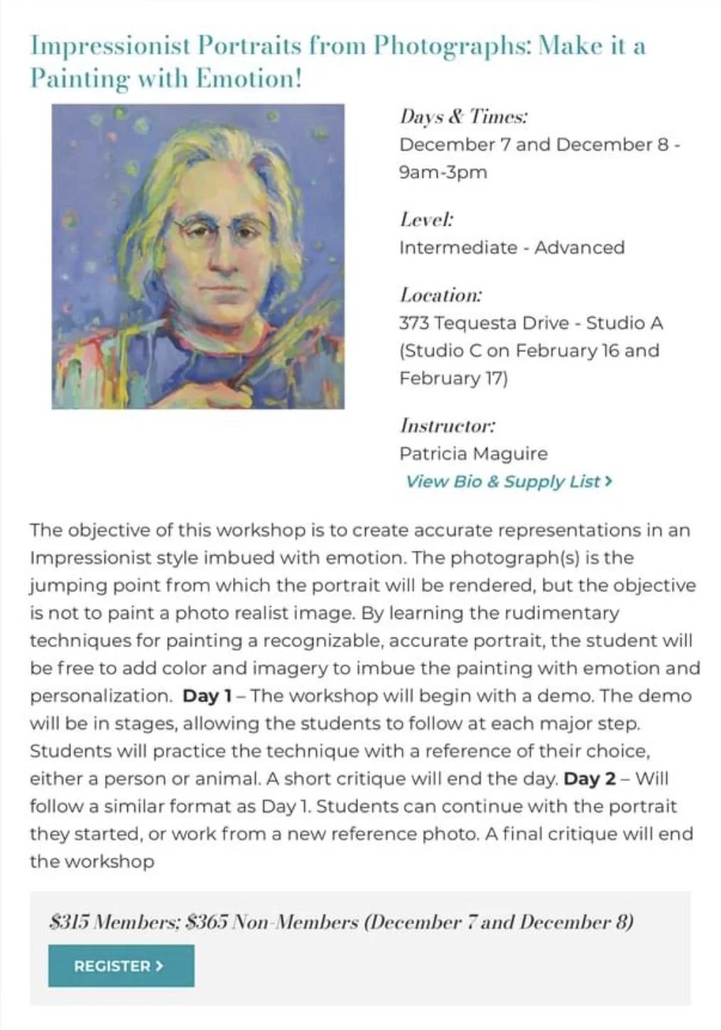 IMPRESSIONIST PORTRAITS FROM PHOTOGRAPHS