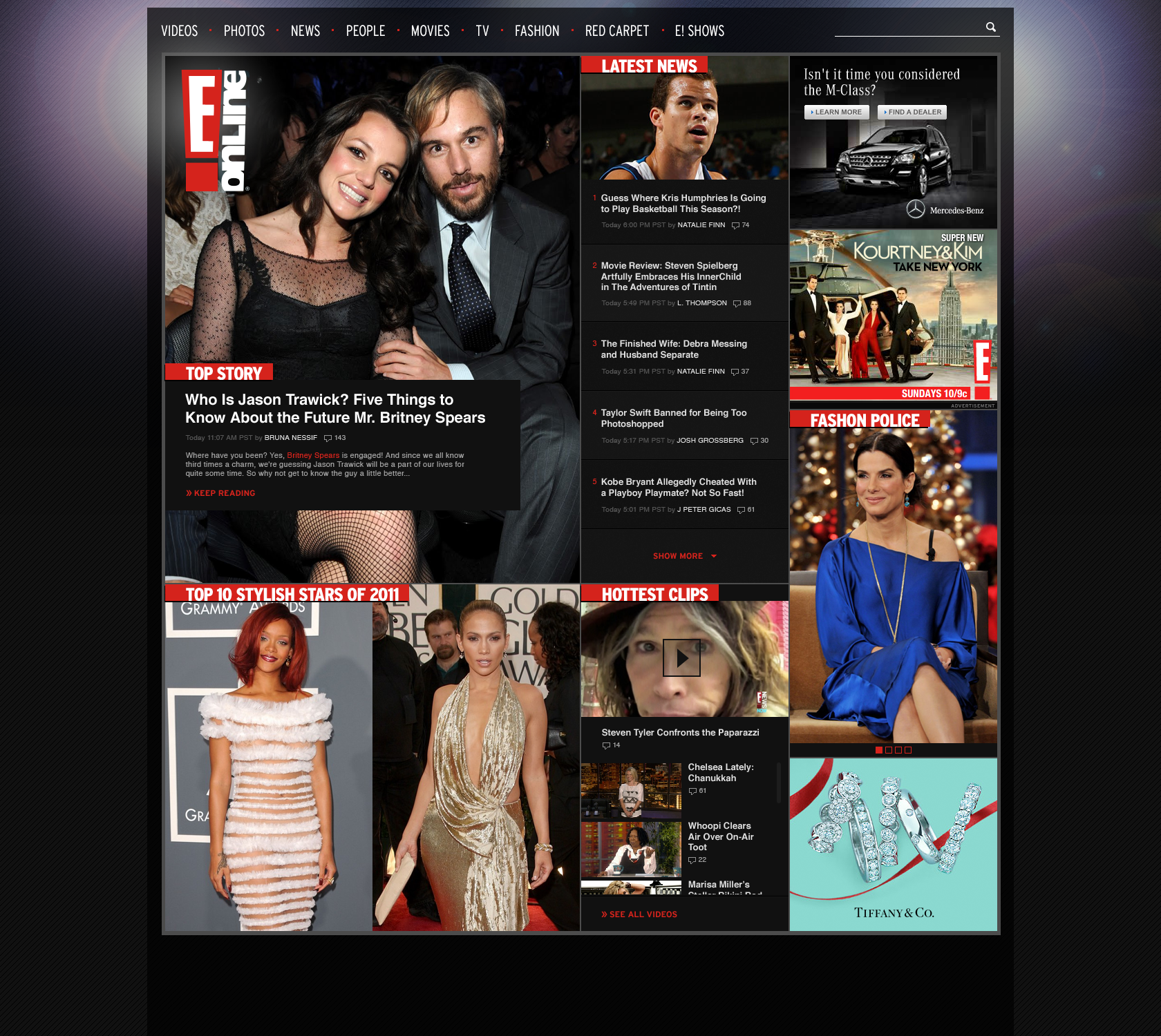 E! Online - Interaction Design