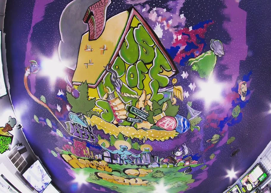 CEILING MURAL FOR HOUSE OF DANK (2016)