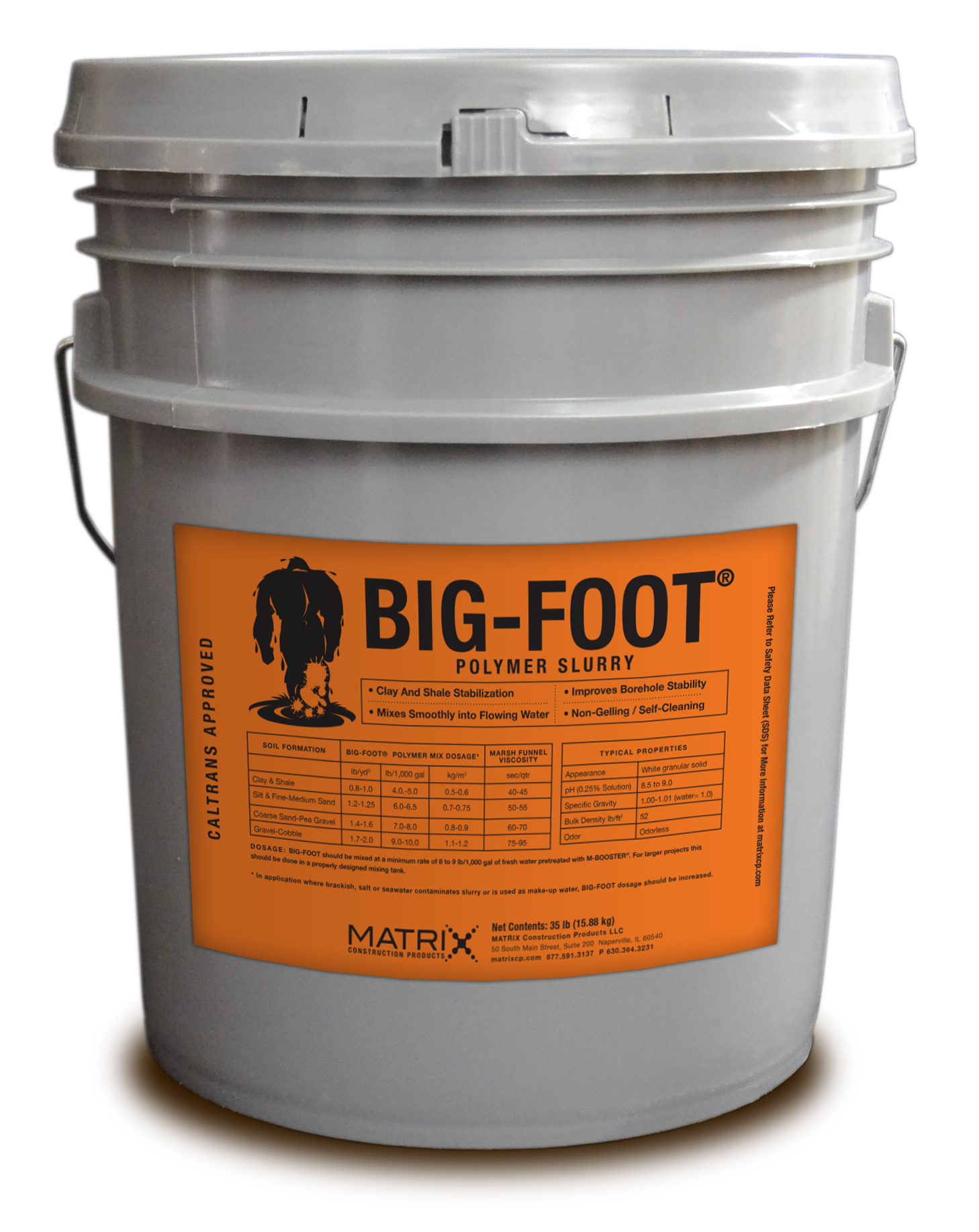 Polymer slurry for drilled shafts. Polymer slurry disposal. Drilled shaft installation. Polymer slurry additives. Drilled shaft foundation. Drilled shaft construction. Drilling using polymer slurry. Polymer slurry in caissons. Caltrans approved Polymer drilling slurry. BIG-FOOT polymer slurry. Best polymer drilling fluid. Matrix drilling slurry. Foundation construction drilling fluid. CETCO Shore Pac. Shore Pac Foundation drilling polymer. KB Slurry Pro CDP. Baroid Poly-bore. 