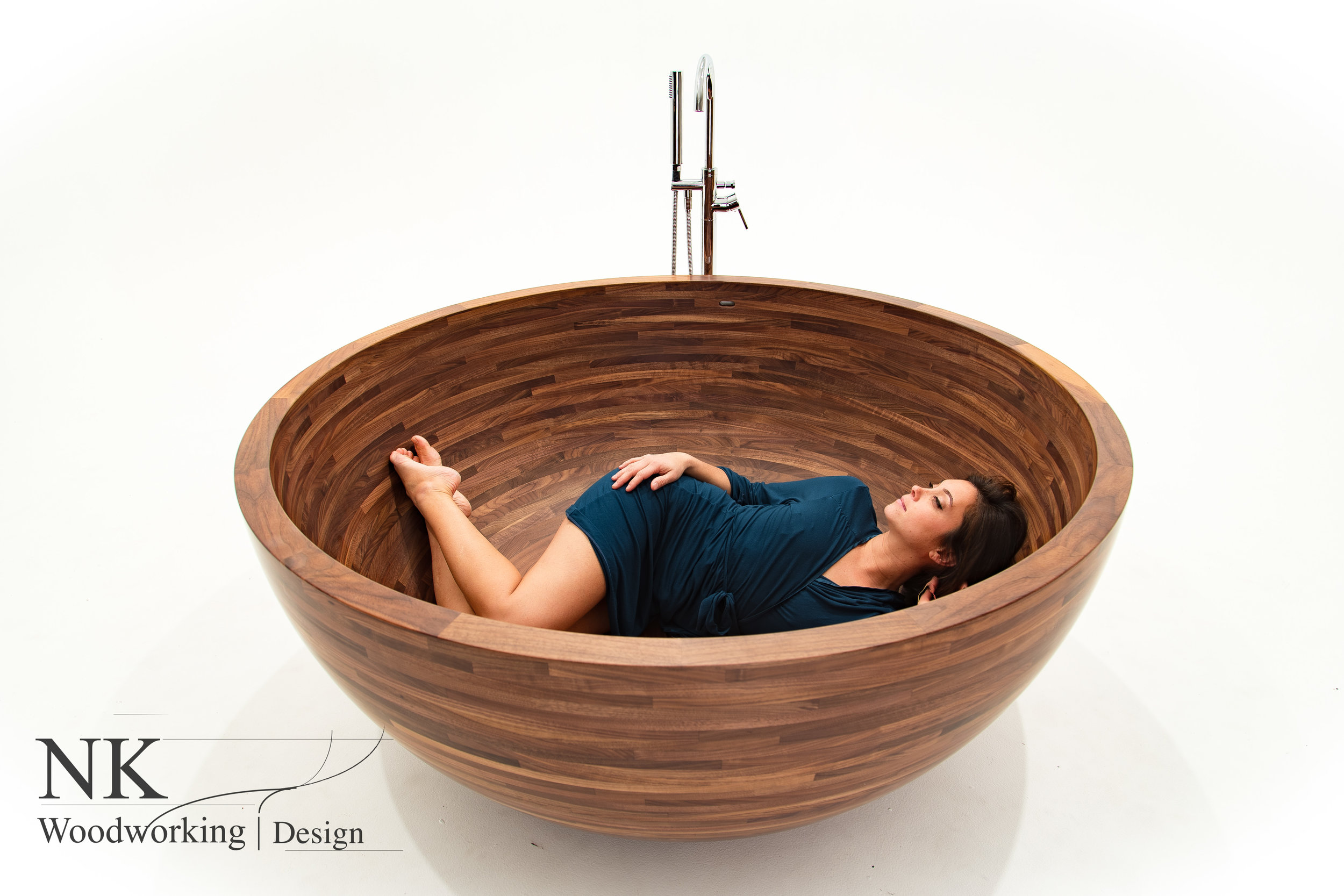 Wood Bathtubs Wooden Bath Sculpture By Nk Woodworking