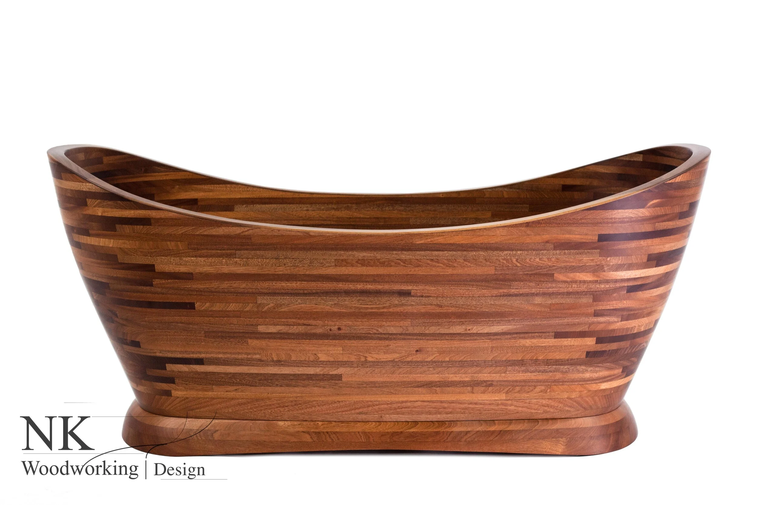 Wood Bathtubs Wooden Bath Sculpture by NK Woodworking Seattle — NK