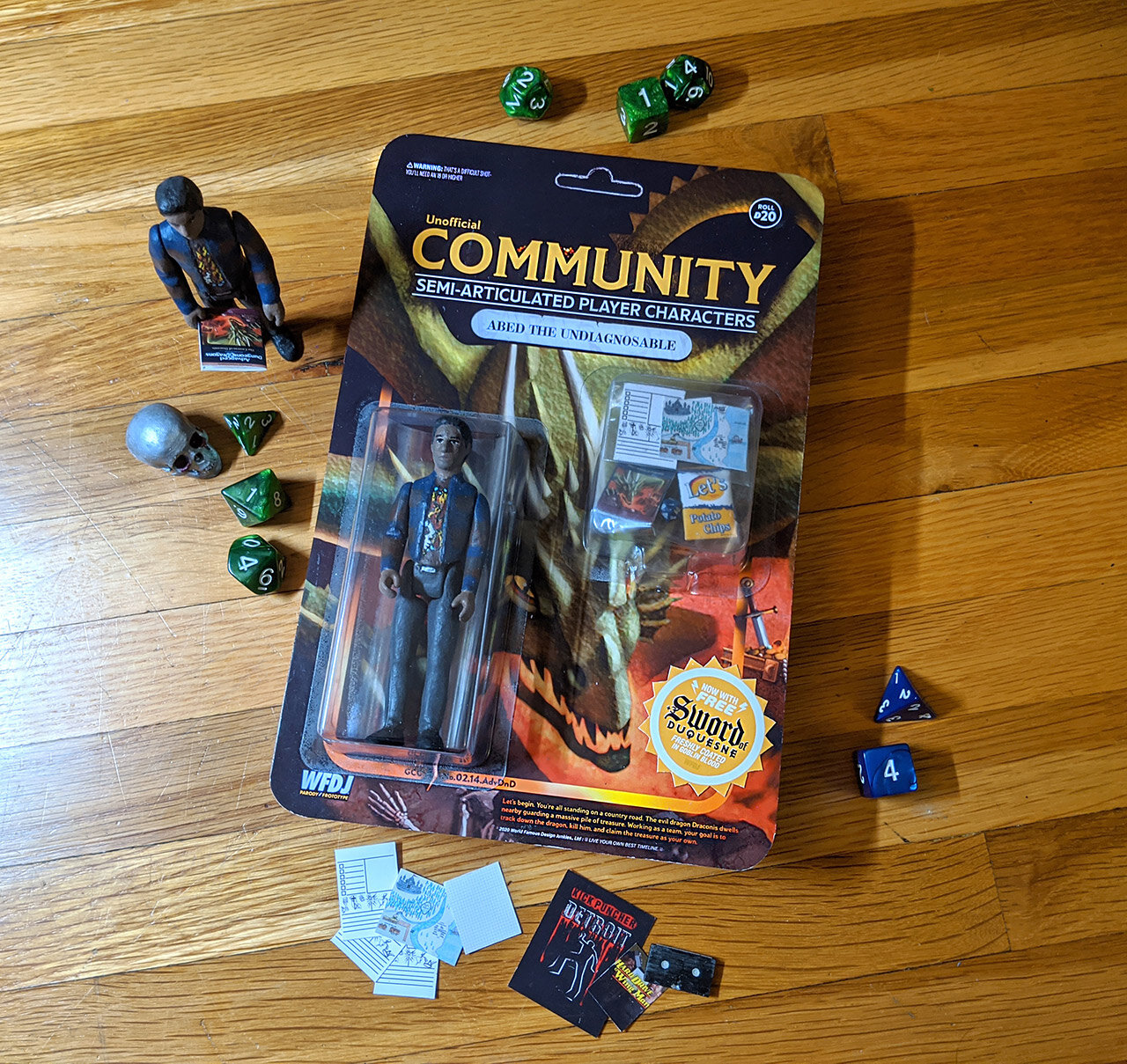 Abed The Undiagnosable - Action figure details