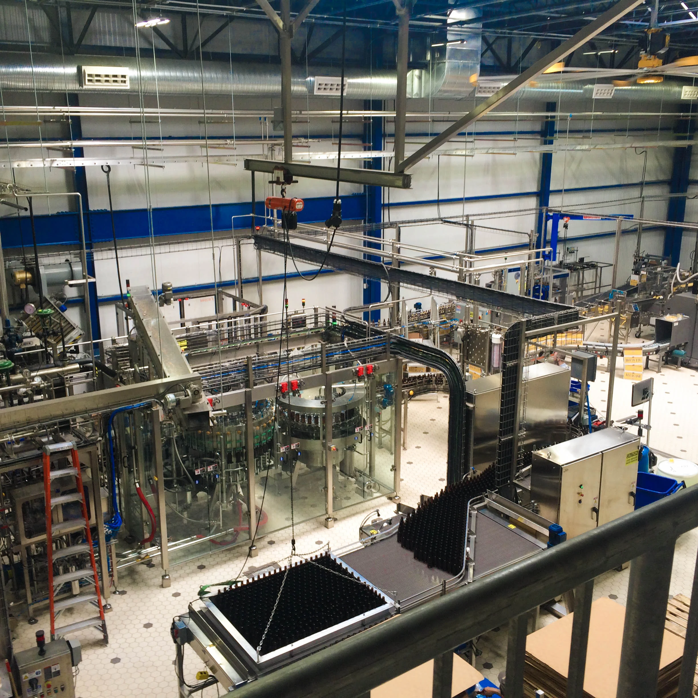 Bottling area at Allagash Brewing Company.