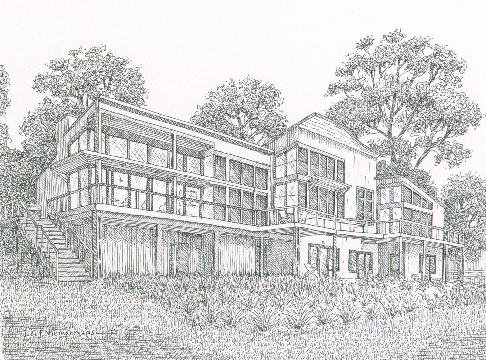 House on South River, Maryland Commissioned as a gift fro the homeowner