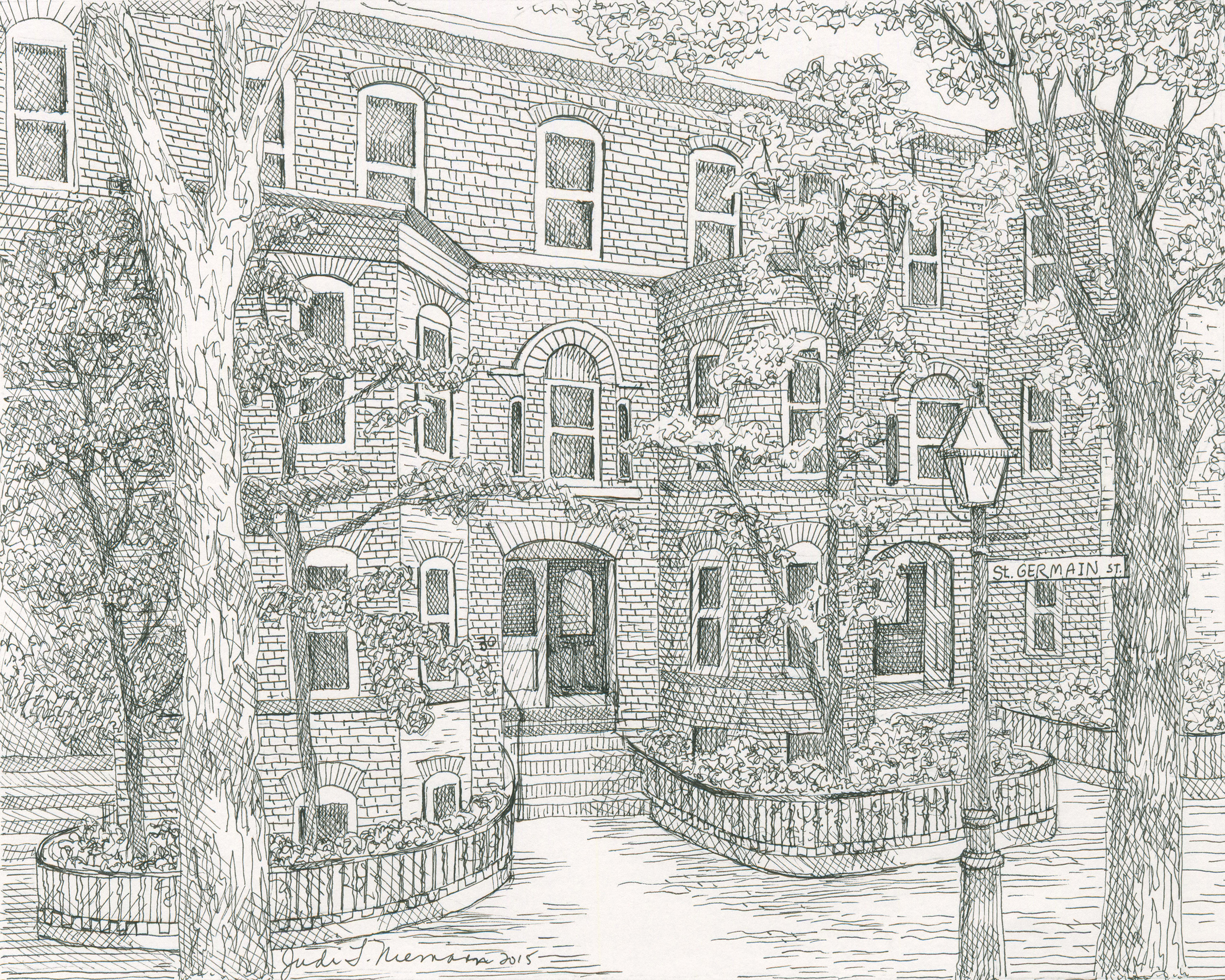 Home on Germaine Street, Boston Commissioned as a wedding gift