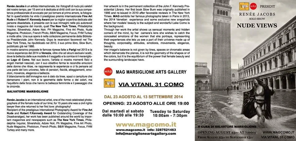 MAG GALLERY EXHIBIT (Lake Como, Italy August 2014)