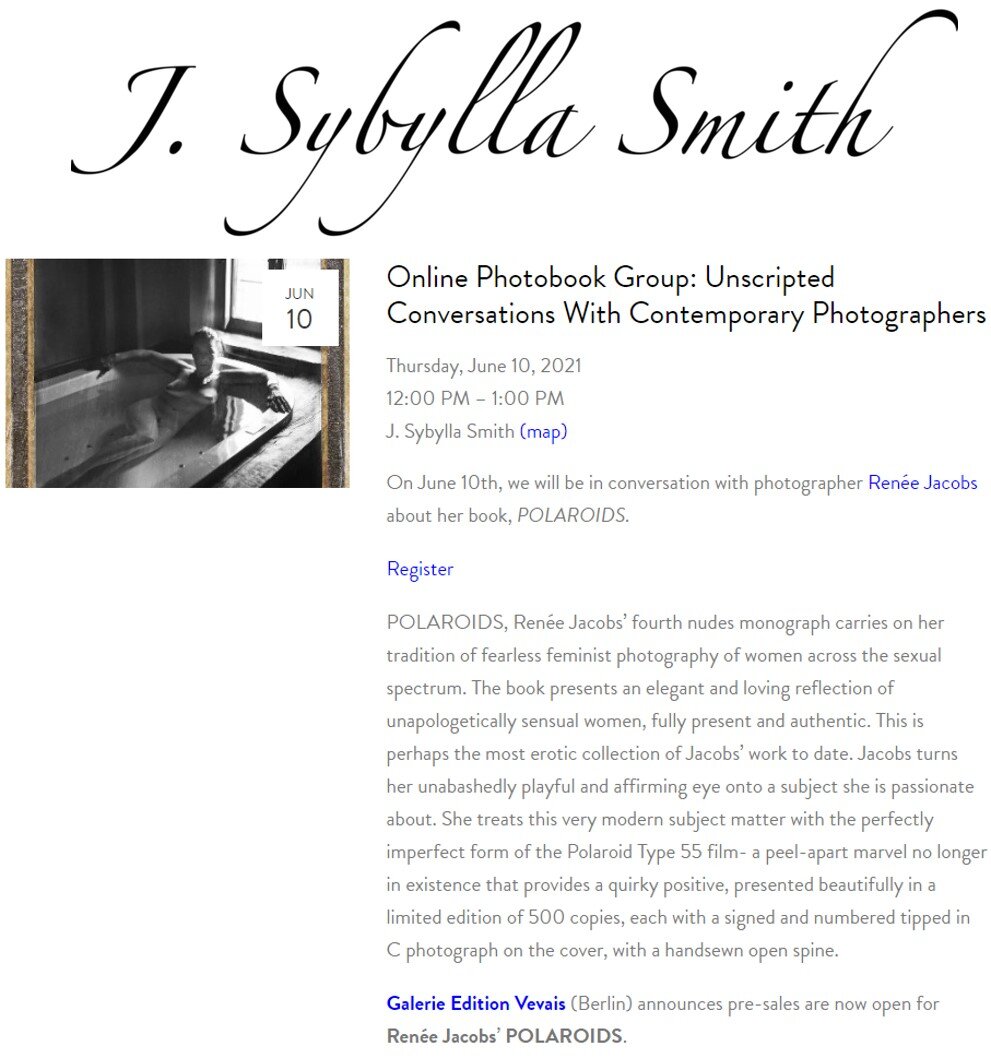 J Sybylla Smith Renee Jacobs Paris Polaroids