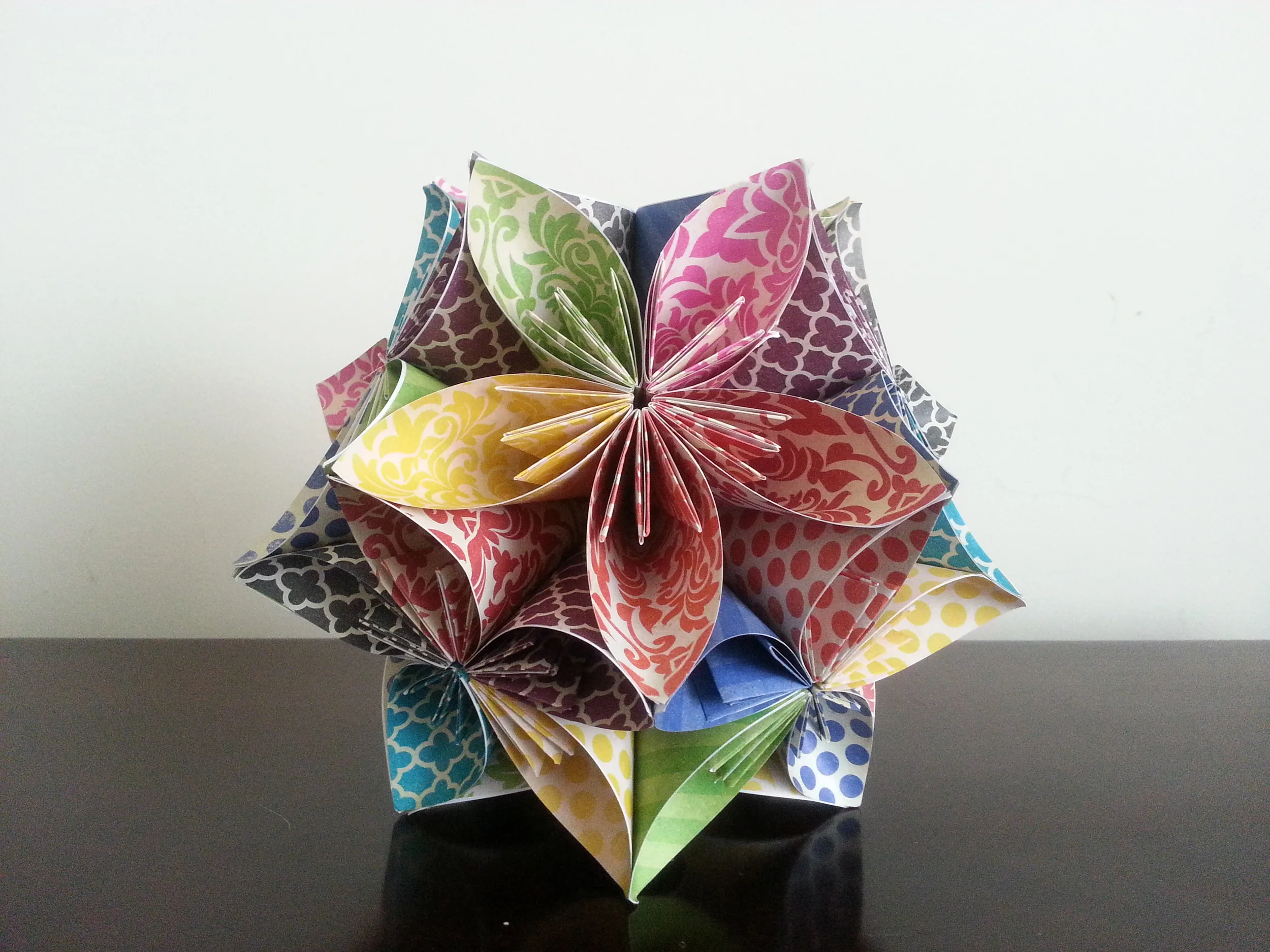 decorative origami flower ball