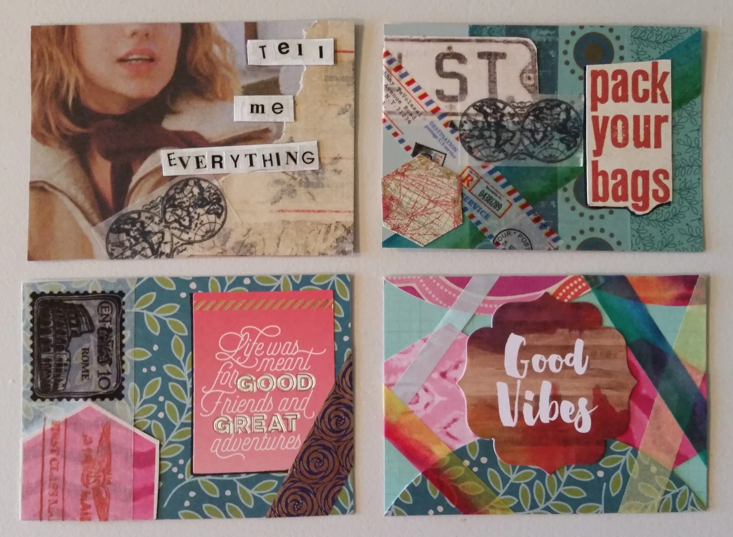 Artist Trading Cards (ATC's) commissioned and then gifted at Burning Man, 2016 2.5" x 3.5"