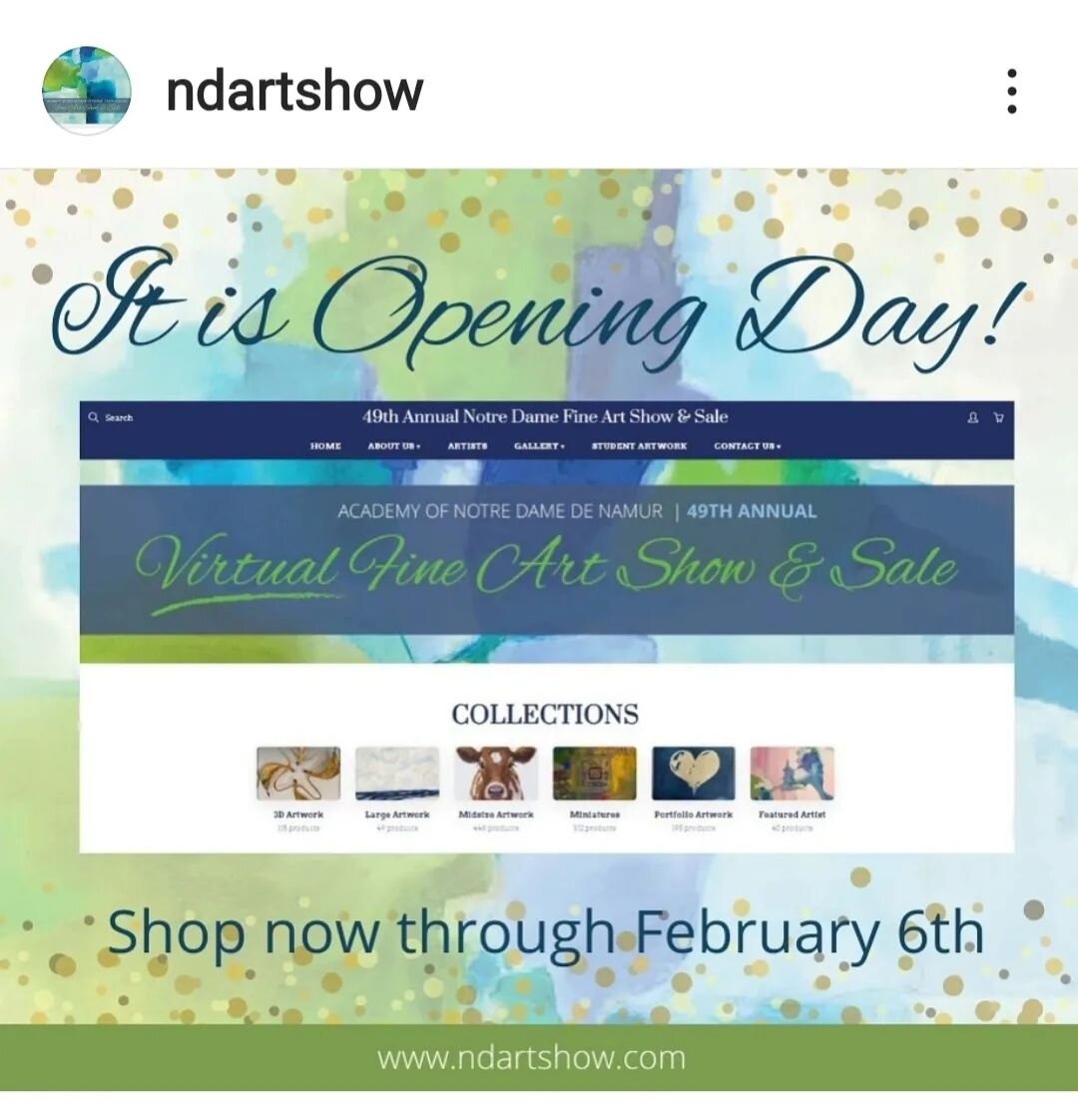 It's officially opening day for the virtual @ndartshow! So grateful that three pieces already sold last night at the online preview party 🥳 link in bio for the general #ndartshow2022 page and my artist page 😍
#ndartshow #artistsoninstagram #womenar