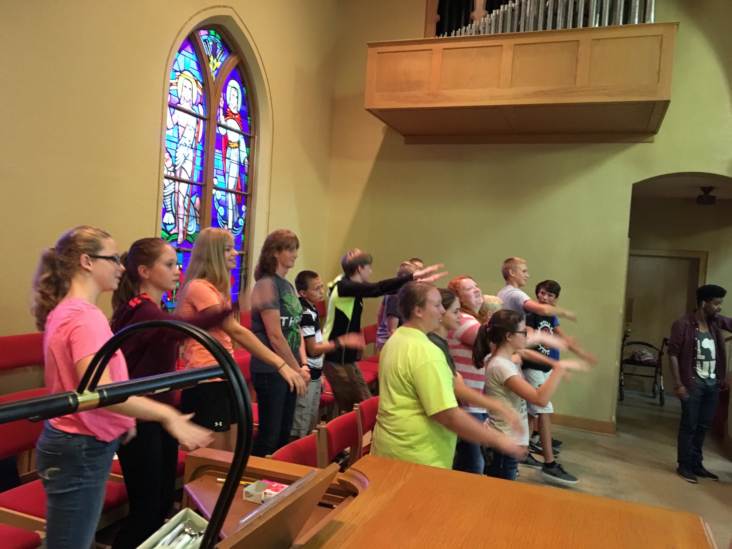 Having a great time dancing!