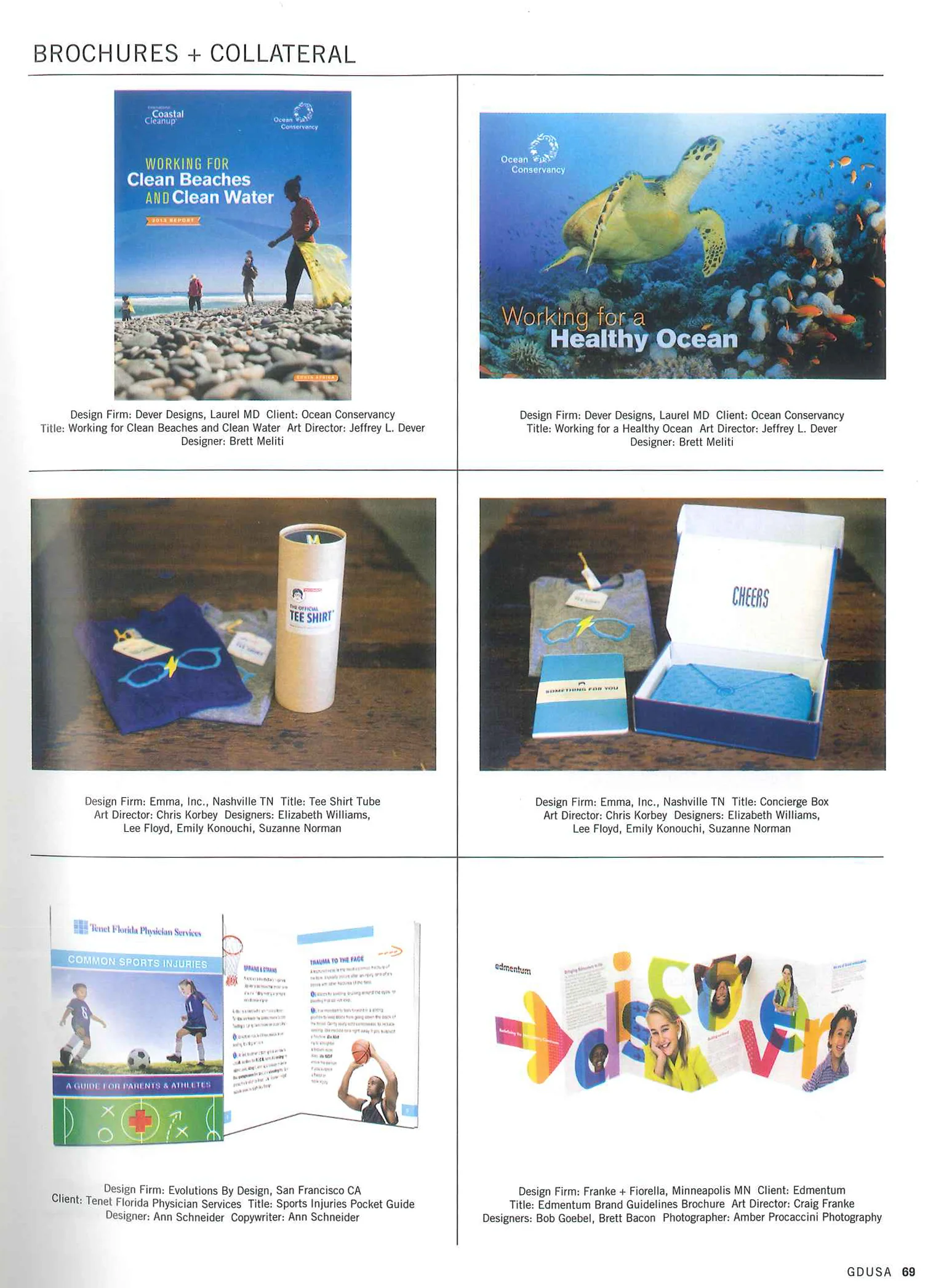 Blue Envelope Box - GD USA American Design In-House Awards spread