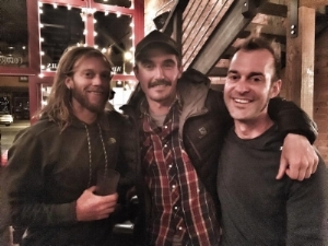 Timothy, Ryan and Morgan "recovering" at the Rum Bar after the 2016 Hardrock Hundred Silverton, CO