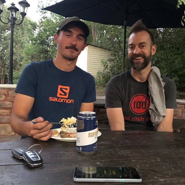 Bromance over here at house one! The last supper before the big race tomorrow. It&rsquo;s safe to say a few of us are brain fried and a little slap happy, but still having a blast. Nighty night racers!  See you bright and early. #rad #radboulder #doe