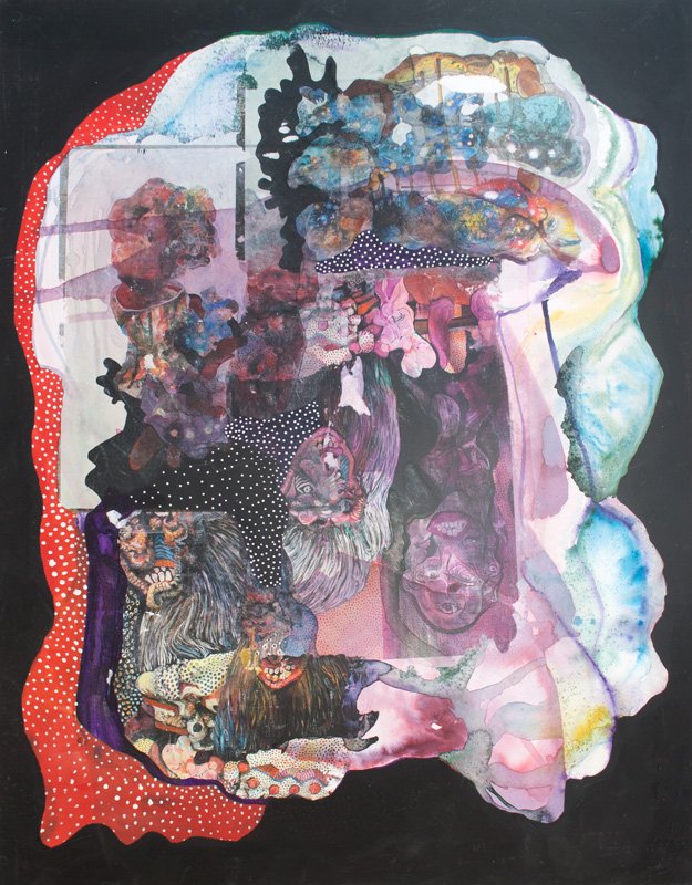 Studio-Phantom / 2024 / Acrylic on Bristol Board / 55 x 70 cm