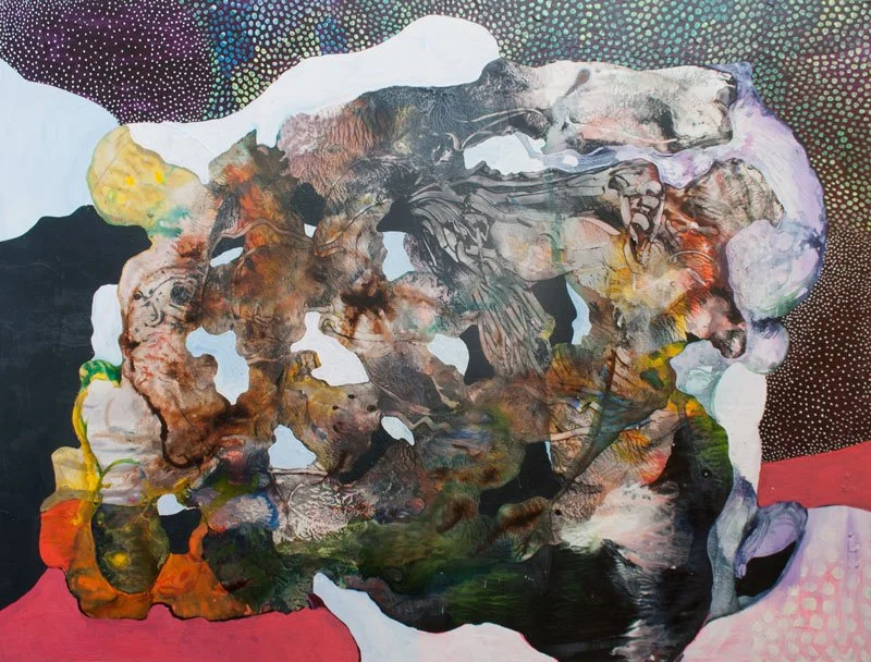 Destructing Form / 2024 / Acrylic on Paper / 70 x 100 cm 