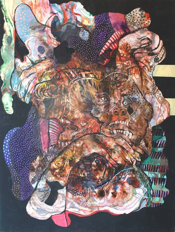 Chasing Identity / 2024 / Acrylic on Paper / 70 x 100 cm 