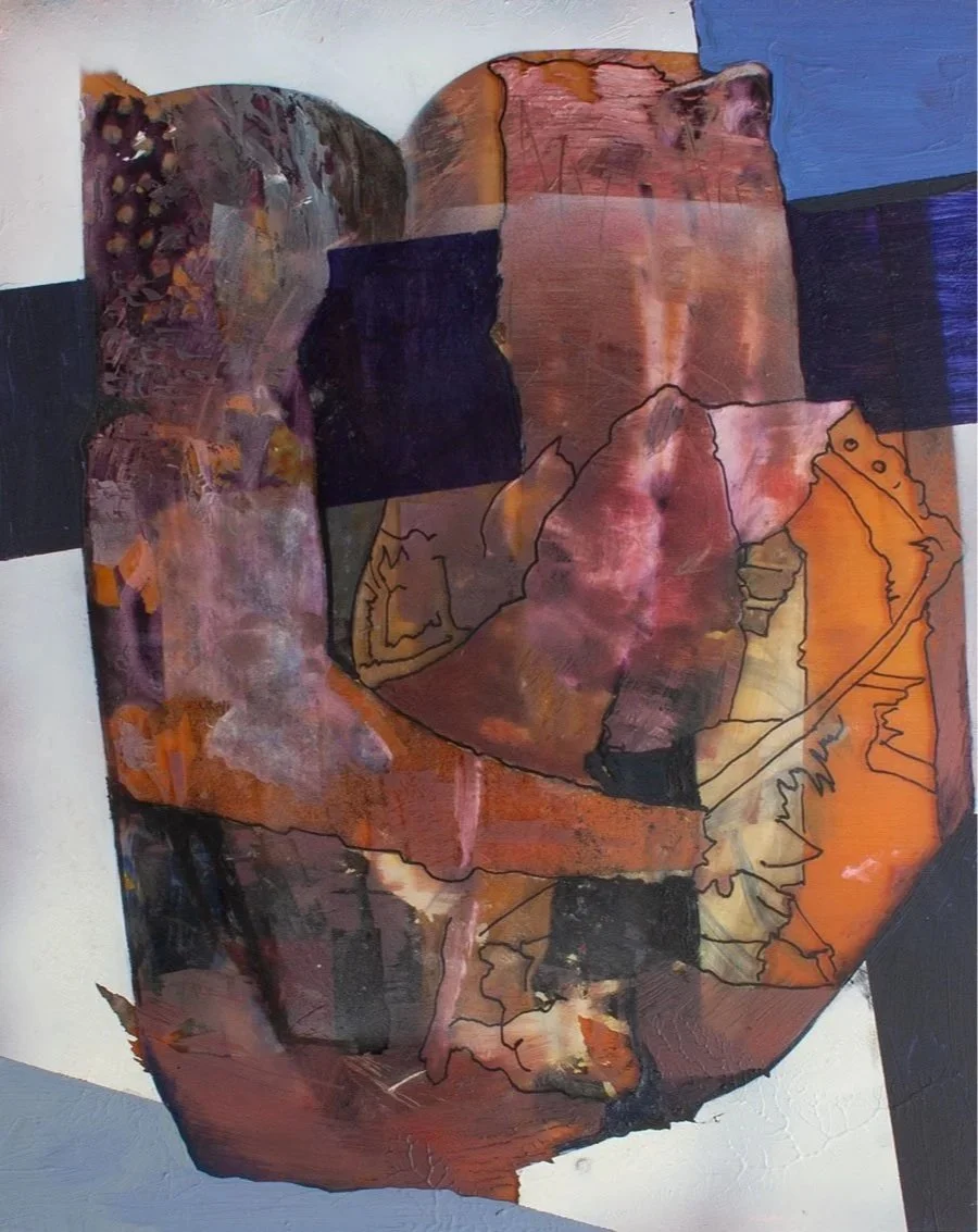 Glass-structure / 2025 / Acrylic on Plexiglass / 21 x 28 cm 