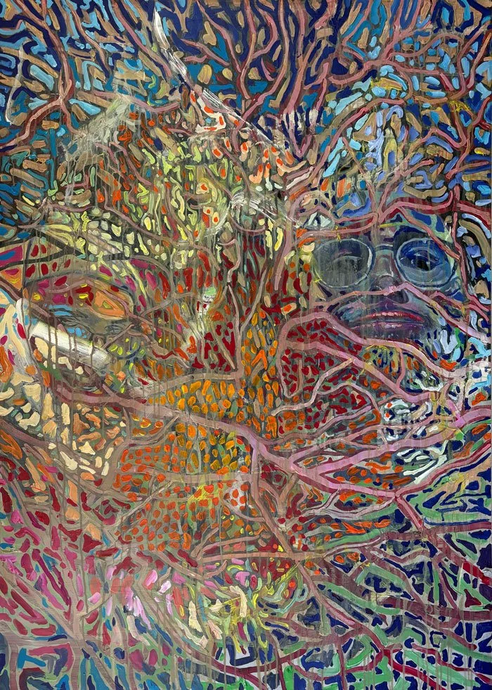 Reflection / 2025 / Acrylic on Panel / 140 x 100 cm 