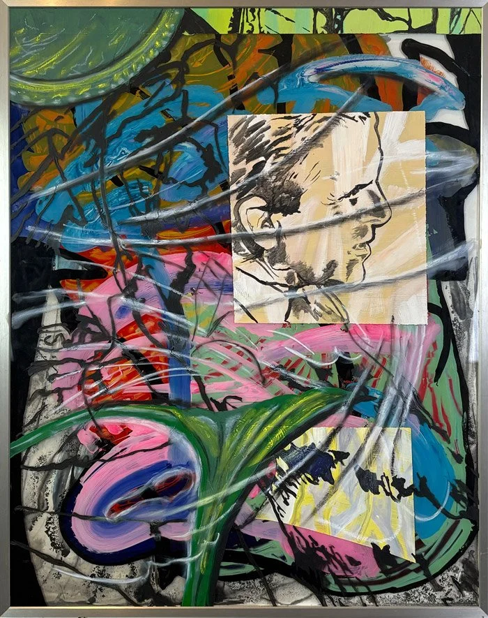 Das Thema / 2026 / Acrylic on Glass / 40 x 55 cm