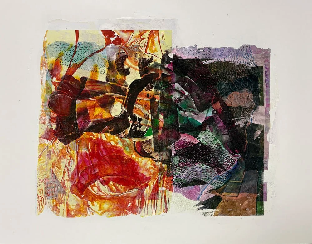 Projecting Bodies (Edition) / 2025 /Acrylic on Bristol-Board / 50 x 70 cm