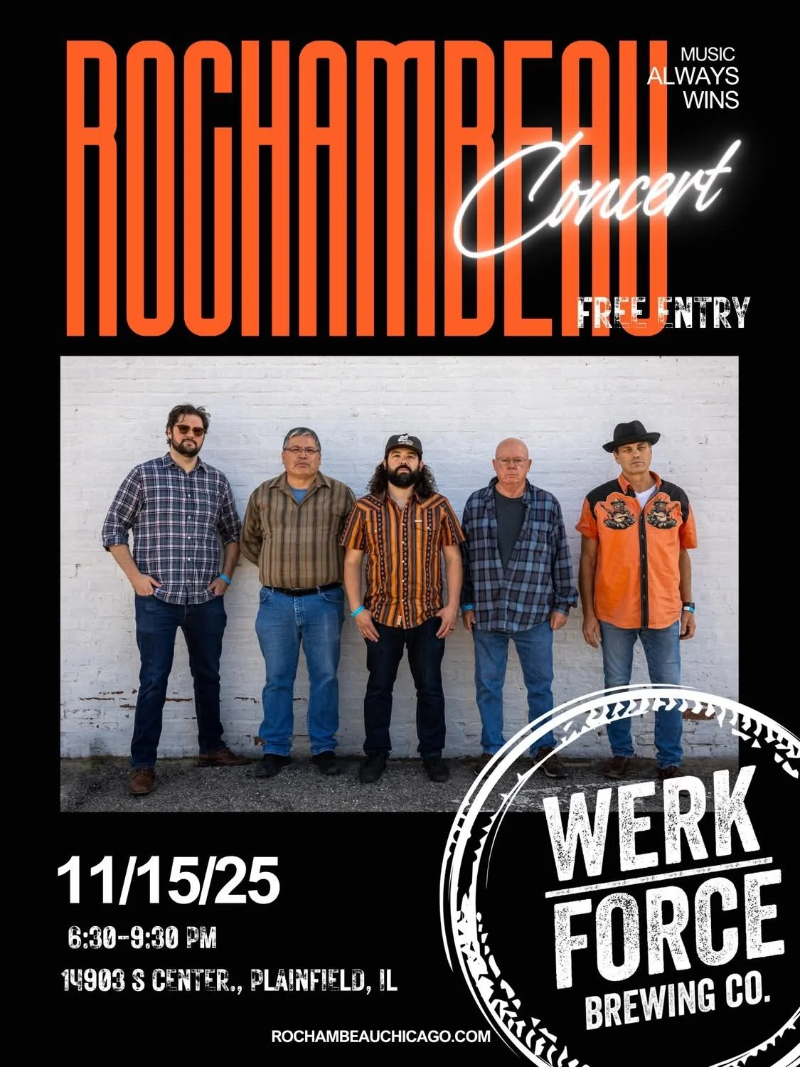 Rochambeau Live Music 6:30-9:30PM