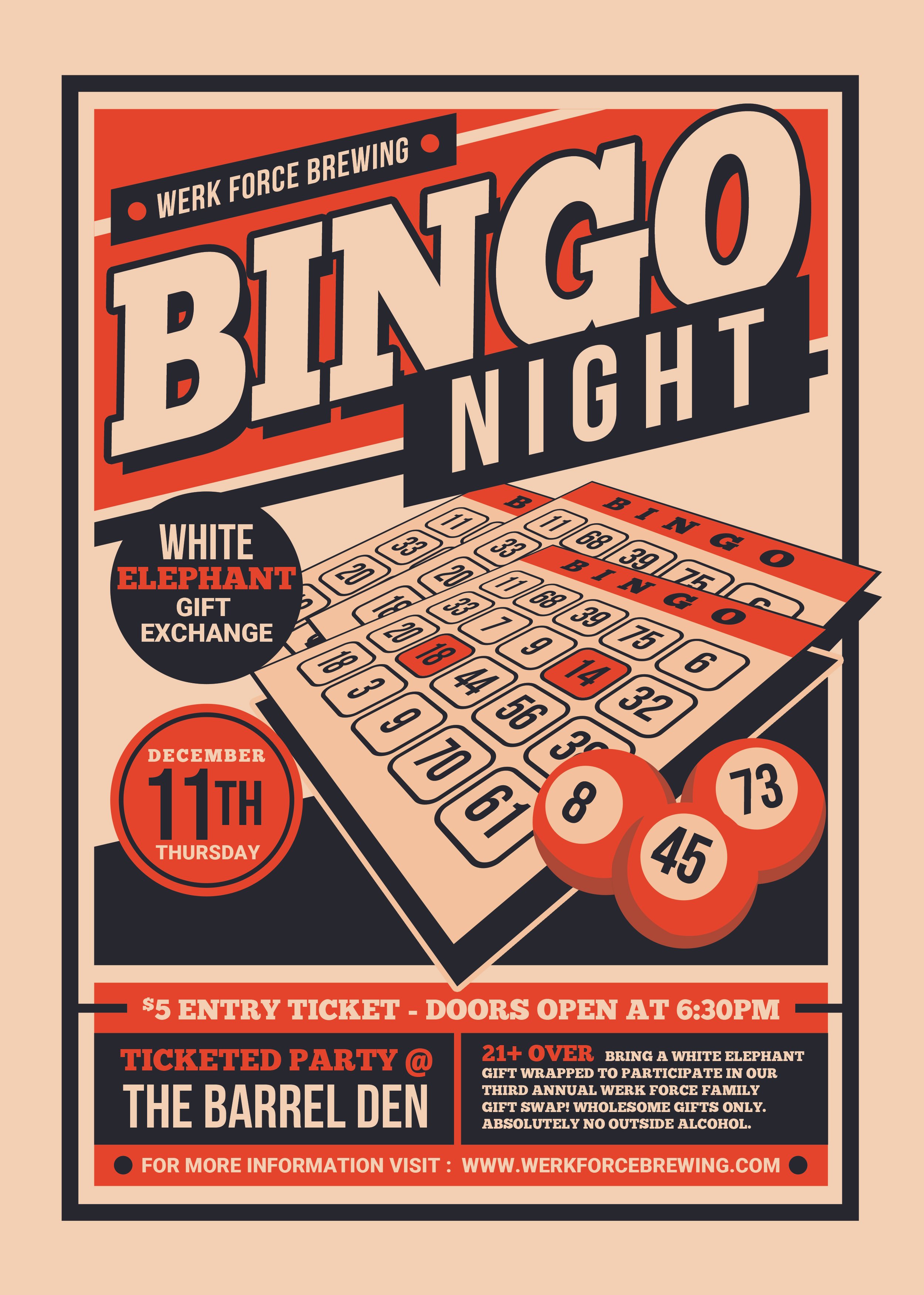 Vintage Bingo Night and White Elephant Gift Exchange