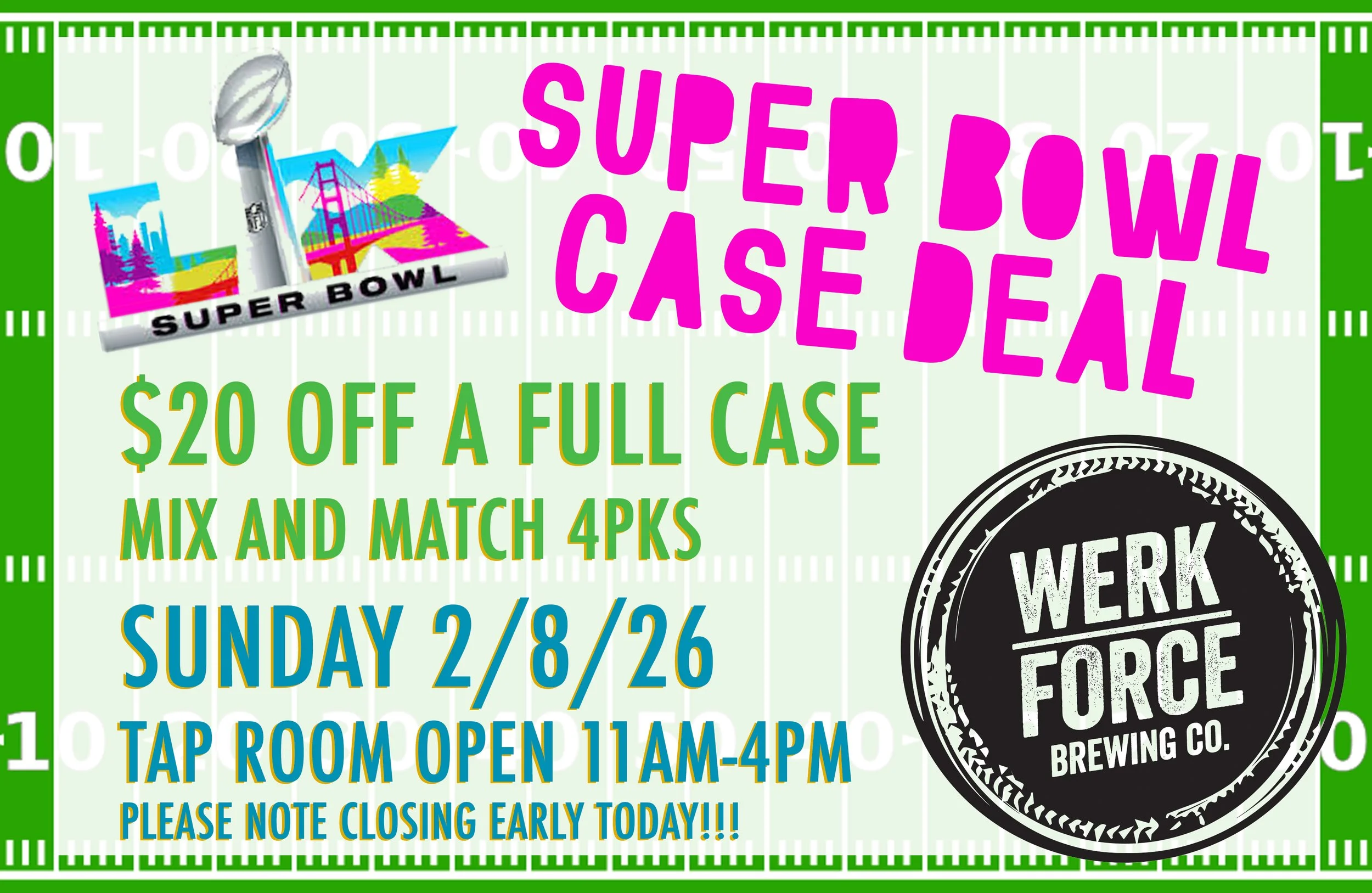 SUPER BOWL CASE DEAL - SAVE $20